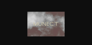 Munect Font Poster 1