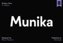 Munika Font Poster 1