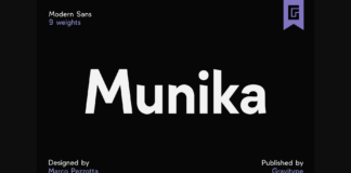 Munika Font Poster 1