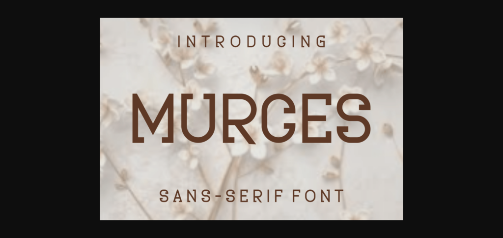Murces Font Poster 3