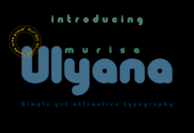 Murisa Ulyana Font Murisa Ulyana Font Poster 1