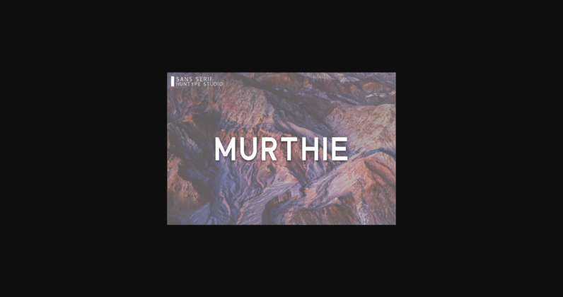 Murthie Font Poster 3