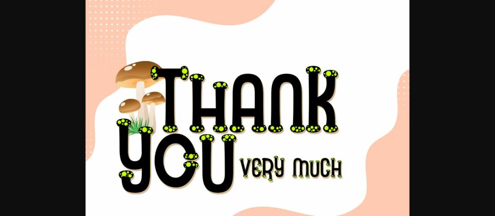 Mushrooms Font Poster 7