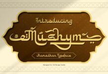 Mushym Arabic Typeface Font Poster 1