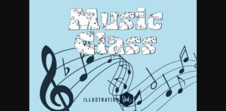 Music Class Font Poster 1