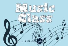 Music Class Font Poster 1