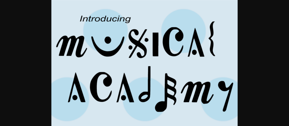 Musical Academy Font Poster 3