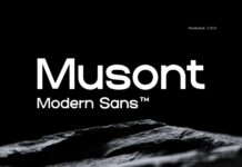 Musont Font Poster 1