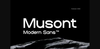 Musont Font Poster 1