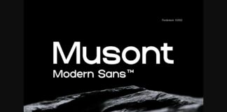 Musont Font Poster 1