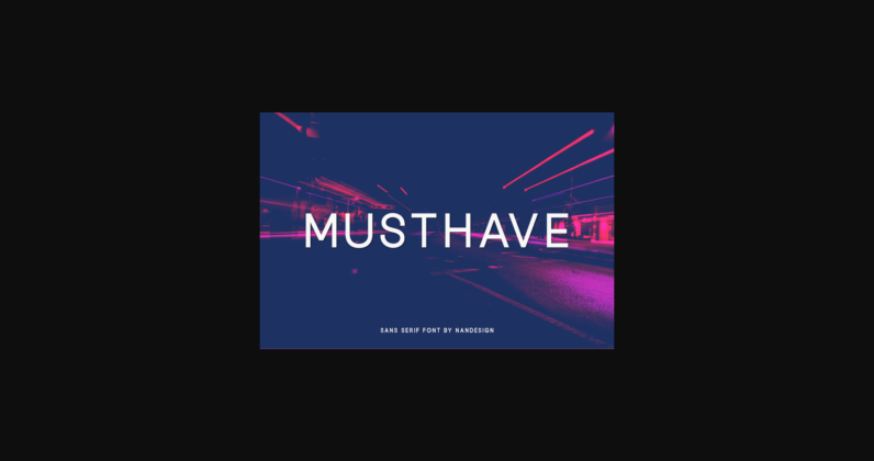 Musthave Font Poster 3