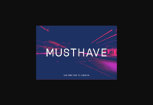 Musthave Font Poster 1