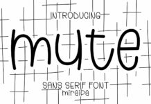 Mute Font Poster 1