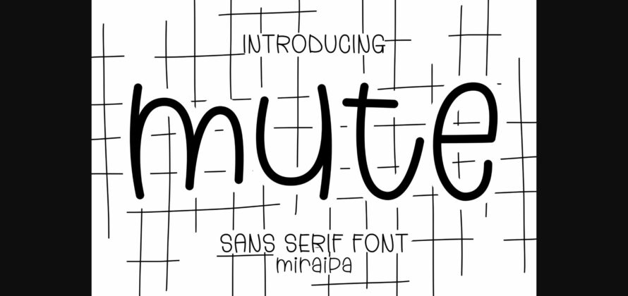 Mute Font Poster 1