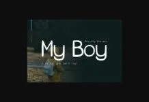 My Boy Font My Boy Font Poster 1