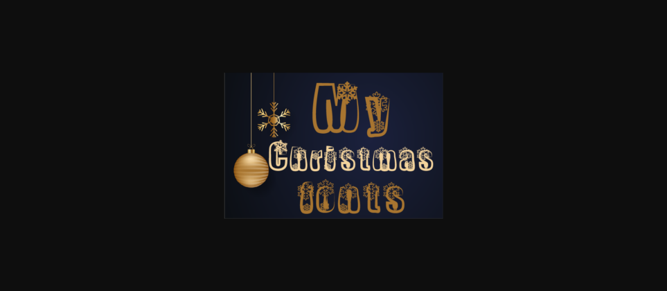My Christmas Font Poster 4