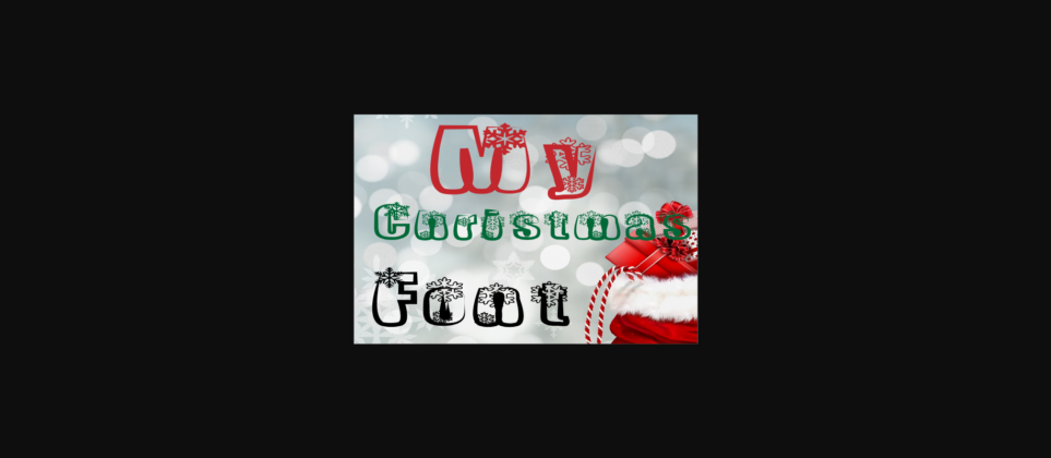 My Christmas Font Poster 3