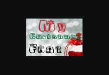 My Christmas Font Poster 1