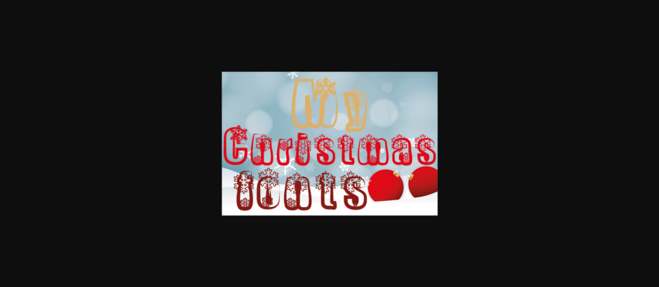 My Christmas Font Poster 5
