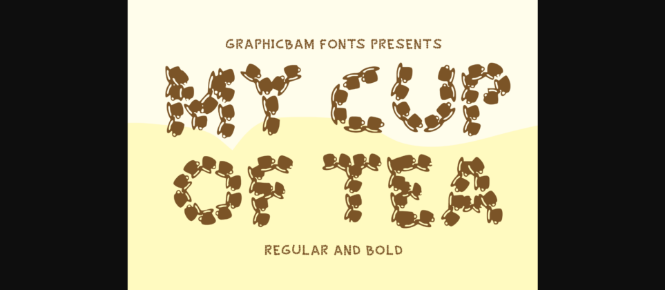 My Cut of Tea Font Poster 3