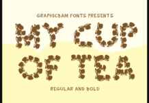 My Cut of Tea Font Poster 1