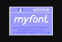 My Font Poster 1