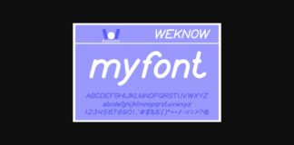 My Font Poster 1