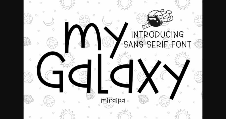 My Galaxy Font Poster 3