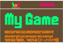 My Game Font Poster 1