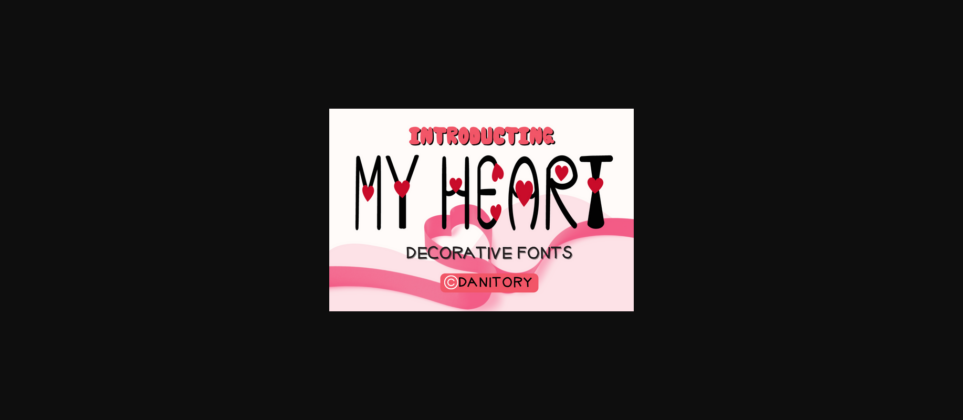 My Heart Font Poster 3