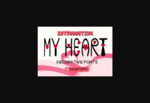 My Heart Font Poster 1