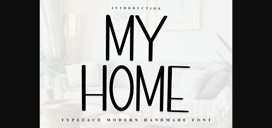 My Home Font Poster 3