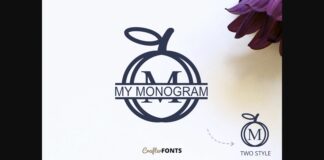 My Monogram Font Poster 1