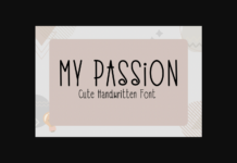 My Passion Font Poster 1