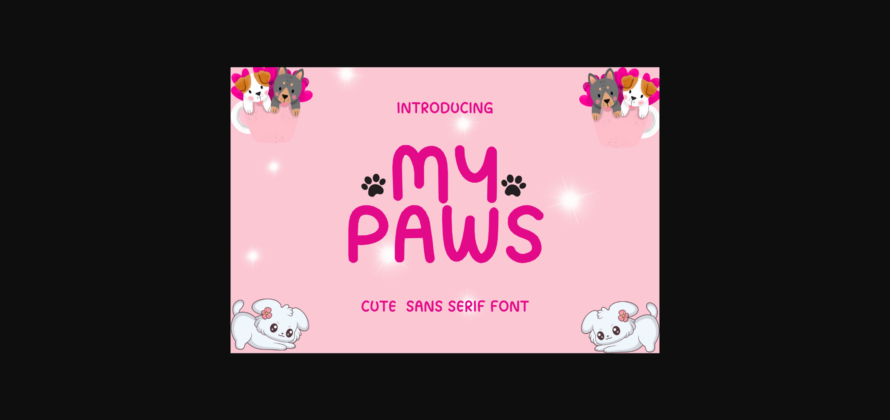 My Paws Font Poster 3