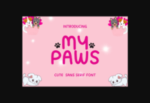 My Paws Font Poster 1