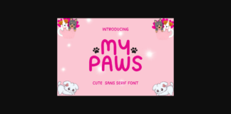 My Paws Font Poster 1