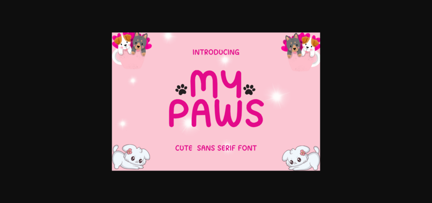 My Paws Font Poster 1