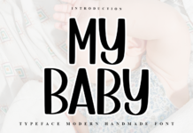 My Baby Font Poster 1