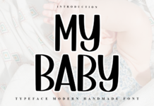 My Baby Font My Baby Font Poster 1