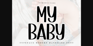 My Baby Font Poster 1