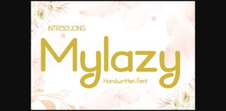 Mylazy Font Poster 1