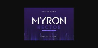 Myron Hector Font Poster 1