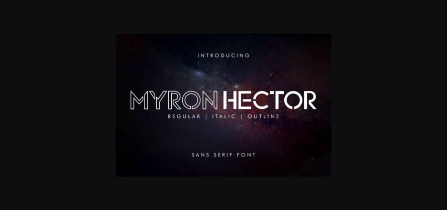 Myron Hector Font Poster 4