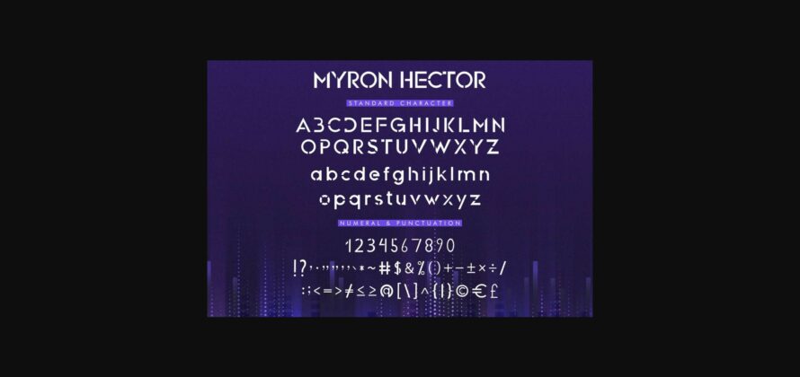 Myron Hector Font Poster 7