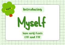 Myself Font Poster 1