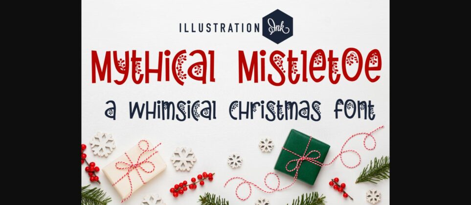 Mythical Mistletoe Font Poster 3