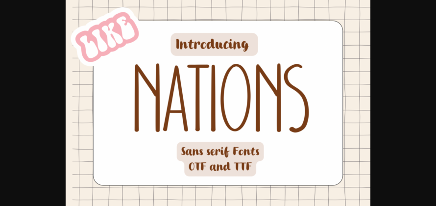 Nations Font Poster 3