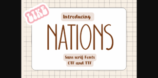 Nations Font Poster 1