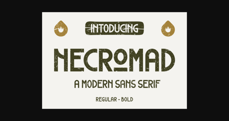 Necromad Font Poster 3